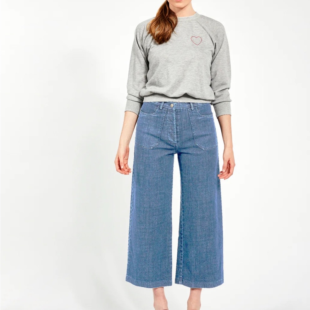 Loup Simone wide crop jeans medium